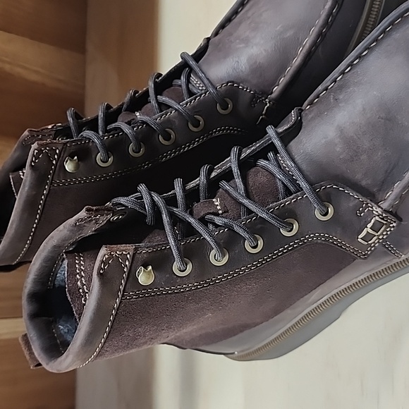 Men's Clark's Dempsey Peak Dark Brown Leather Boot 9.5M - Picture 3 of 8